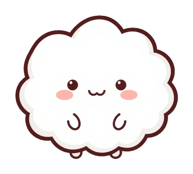 Cloud paper squishy template
