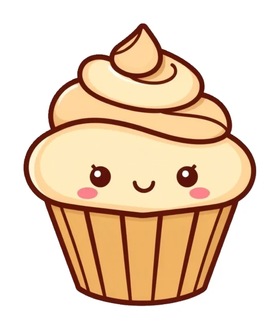 Cupcake paper squishy template