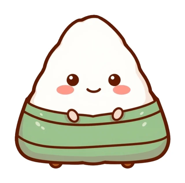 Rice Ball (Onigiri) paper squishy template